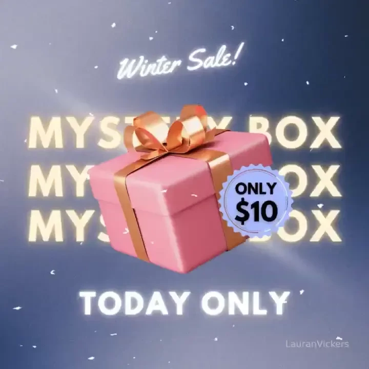 Winter sale mystery box only 10 first fan to tip 10 wins a mystery box 