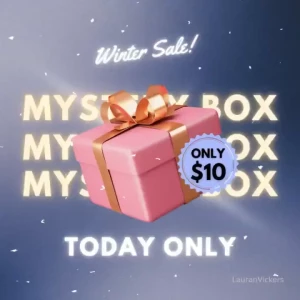 Winter sale mystery box only 10 first fan to tip 10 wins a mystery box