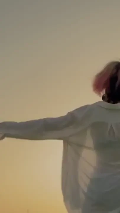 Warm sunset on the roof fyp outdoors nonbinary video tiktok outside 