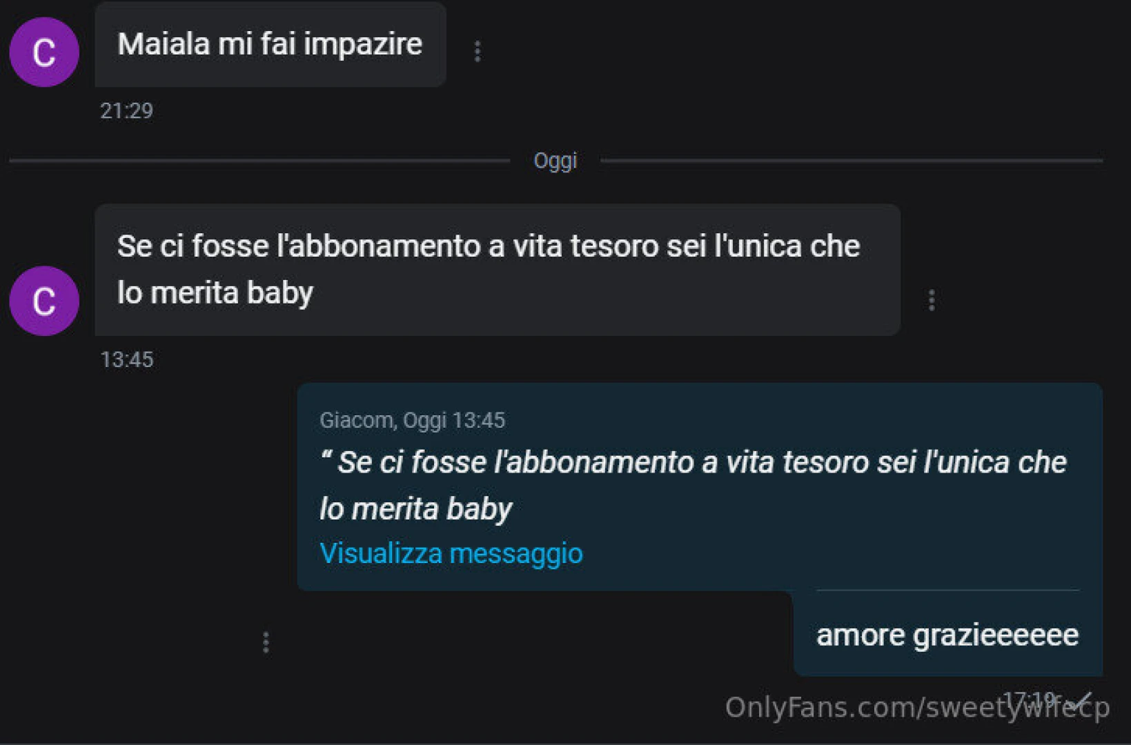 Ecco cosa scrive chi nel mio vip cosa aspetti ad entrare anche tu 