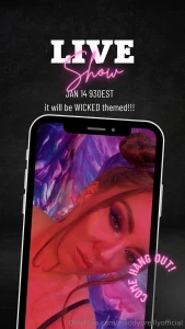Update - live show will be january 15th not the 14th live show