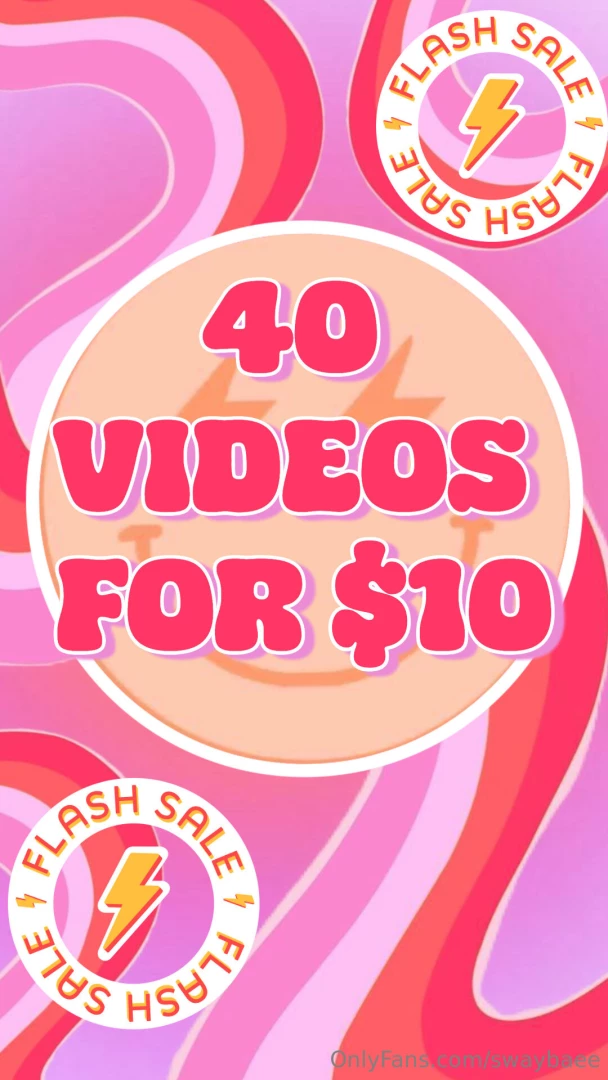 Be the first fan to tip for all 40 videos in your inbox right now 