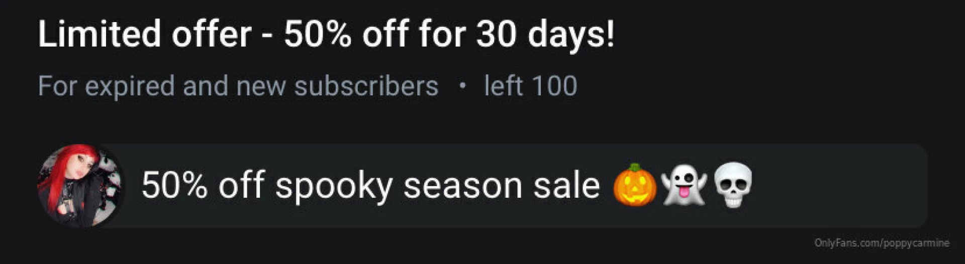 Just posted a bunch of new nudes on poppycarminexxx so i made it 5 for 