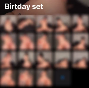 Birthday set in my birthday suit hiiii hello it is my birthday in case