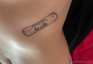 Hello kitty band-aid this is such a cute tattoo i wanted something