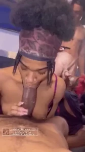 I snuck away to suck dick then my friend came then someone walked in