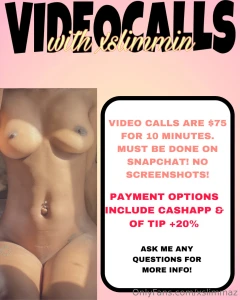 Hey guys i do video calls only on snapchat must have snapchat or we