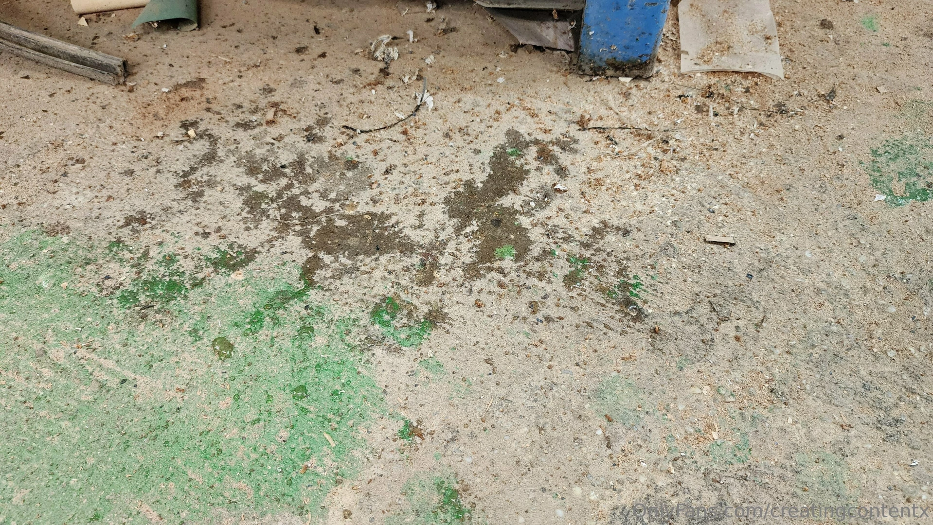 My squirt mess in my new video 