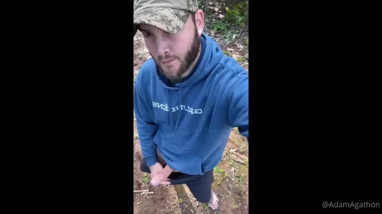 Was cold and windy after work still had to take a walk into the woods 