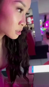 Tiff picking out pics to edit