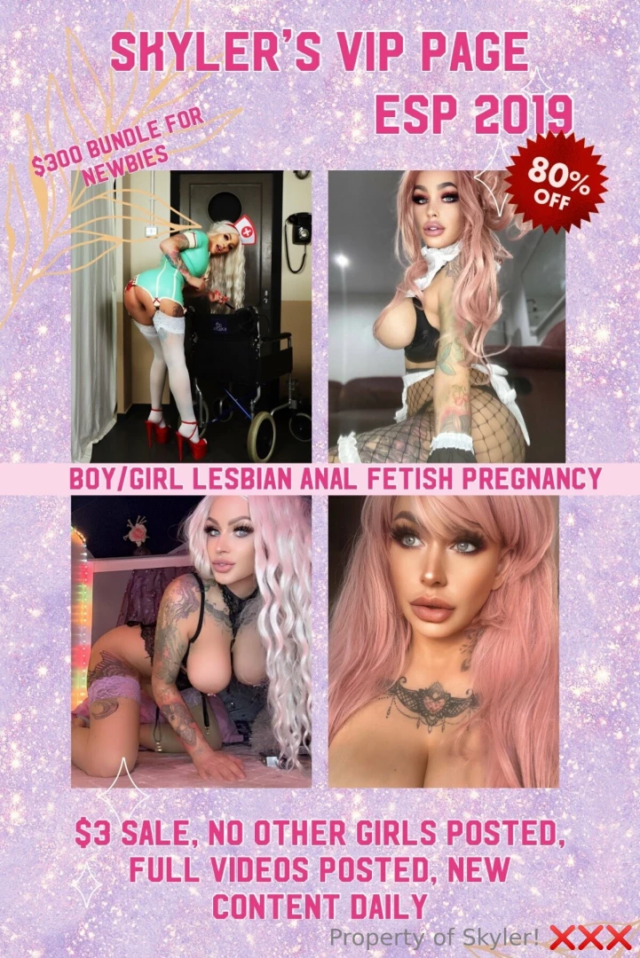 Bad girl skyler says get on her vip page right now just 3 full videos part 5 