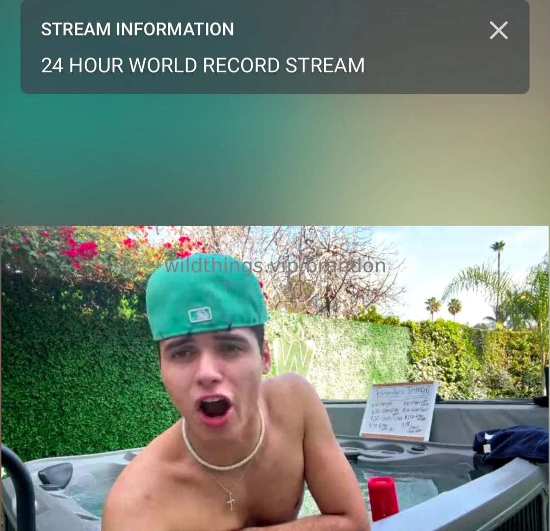 We re so close to beating the world record cum join the stream 
