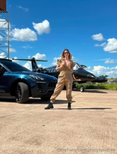 This hot pilot is ready to taken off jump on board unbuckle up and part 394