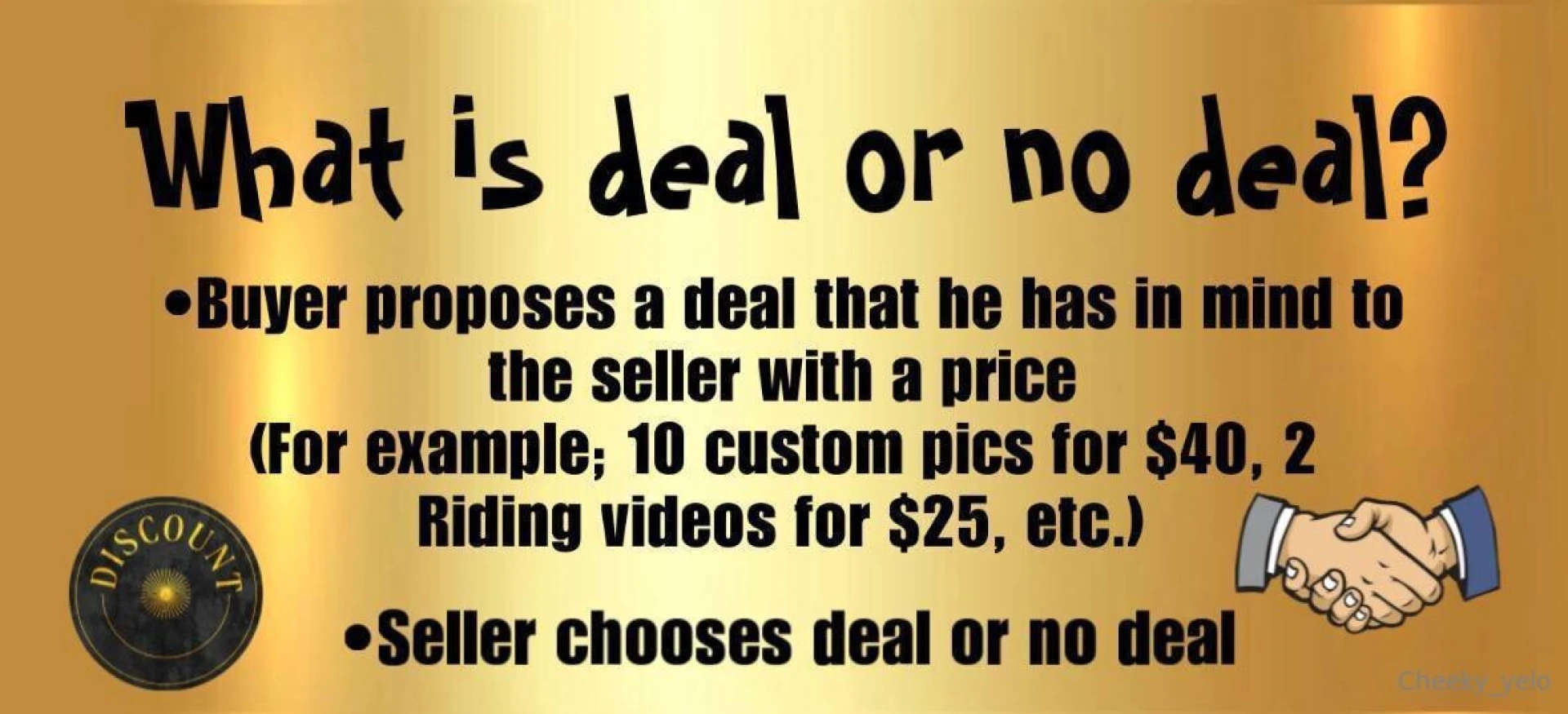 Deal or no deal i want to help you cum together so dm me amp send me 