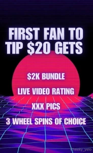 Mega fucking offer one lucky fan to tip 20 gets 2k content bundle live part 1