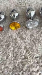 My butt plug collection a few missing but yeah which one do you wanna part 1
