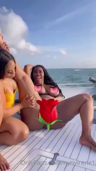 Me amp zmeenaorrxclusive on a yacht getting freaky amp naughty 