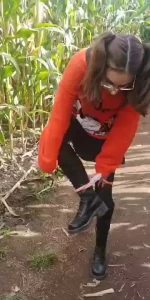 Decided to ditch the panties half way through the corn maze i love