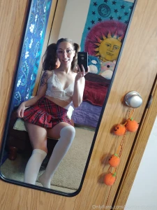 Starting out with the classic school girl costume felt super cute in