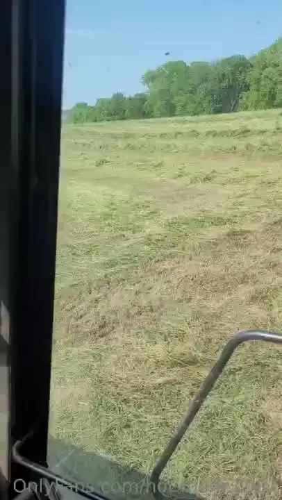 Just mowing a little hay today i m so horny part 1 
