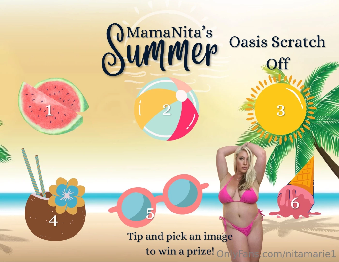 Let s have some summer fun with mamanita s scratch off oasis tip and 