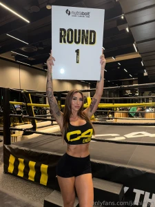 My first time being a ring girl how do you think i did
