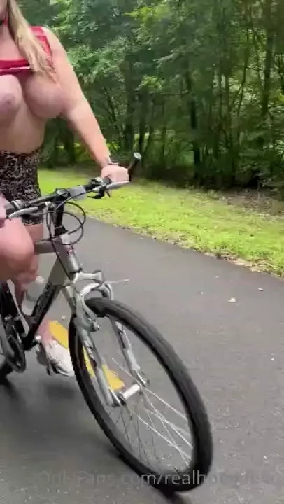 Sporting the onlyfans top on a public bike trail i wonder how many part 2 