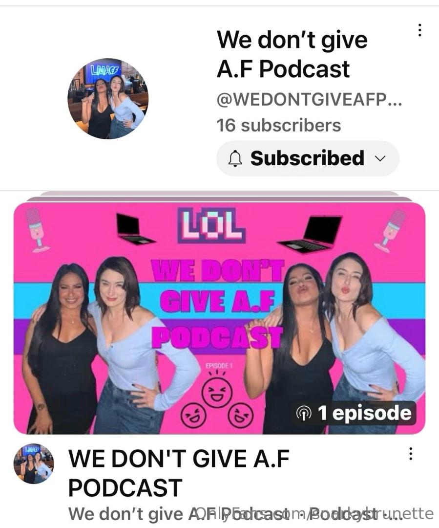 Sub to me amp thenewqueenofcomedy new pod baby i ll give you free pics 