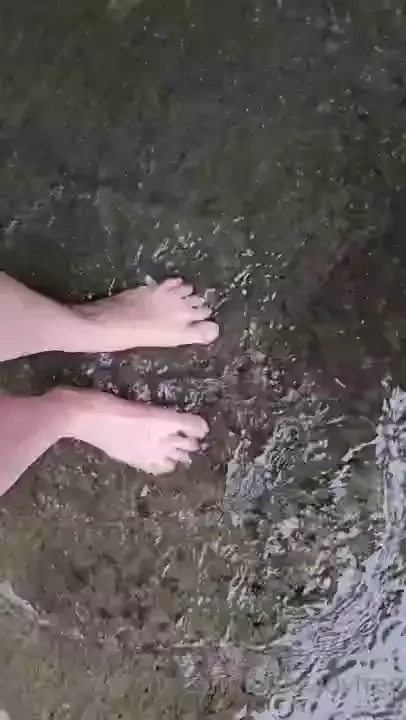 My feet in this puddle love splashing around 