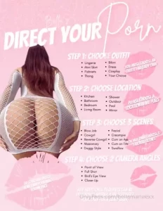 Direct your own porn video that i will sell on my page you can choose