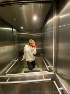 What else can you do in an elevator with a mirror but selfies maybe