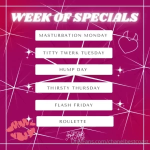 The fun starts tomorrow a week of naughty fun you won t want to miss