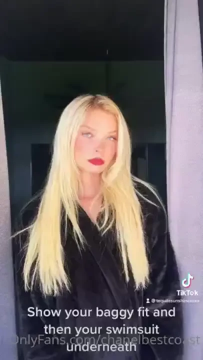 Follow my tik tok do you like my bikini in this 