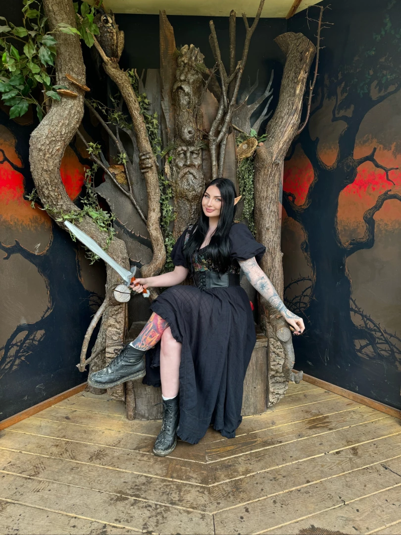 Spent the day at the renaissance faire check your messages to see what 