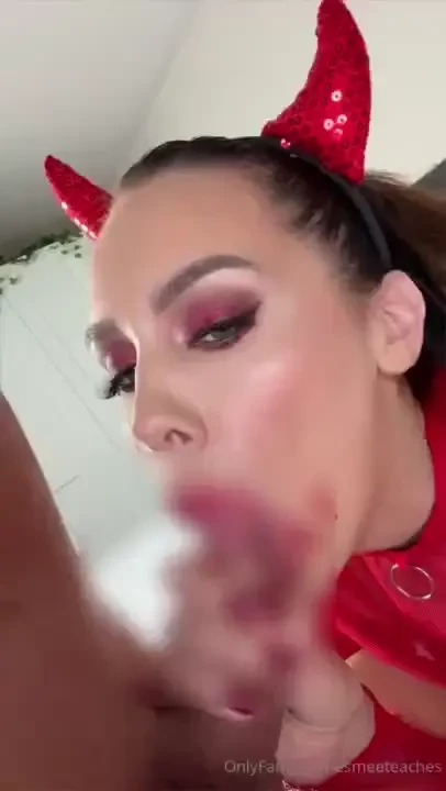 Pov you descend into the fiery abyss where a seductive devilish 