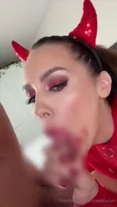 Pov you descend into the fiery abyss where a seductive devilish