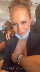 I was bored on the plane and asked a stranger to massage my boobs