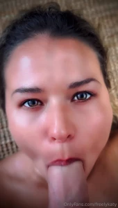 Look deep into my eyes as i take it deep in my throat