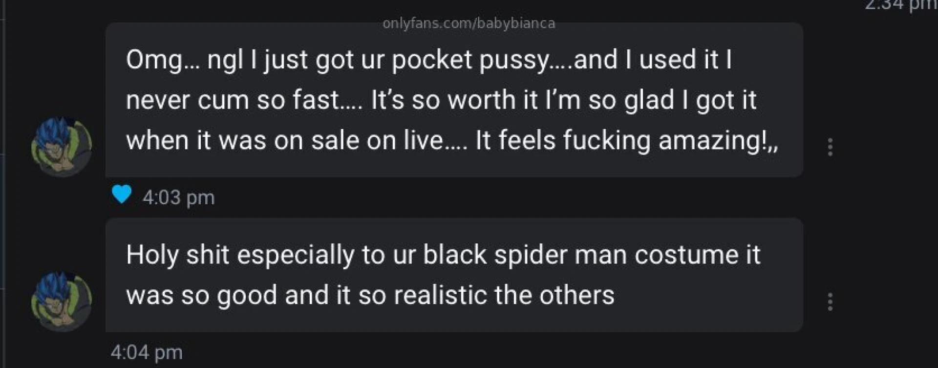 I only have a limited amount of my custom pussy clones left i wont be 