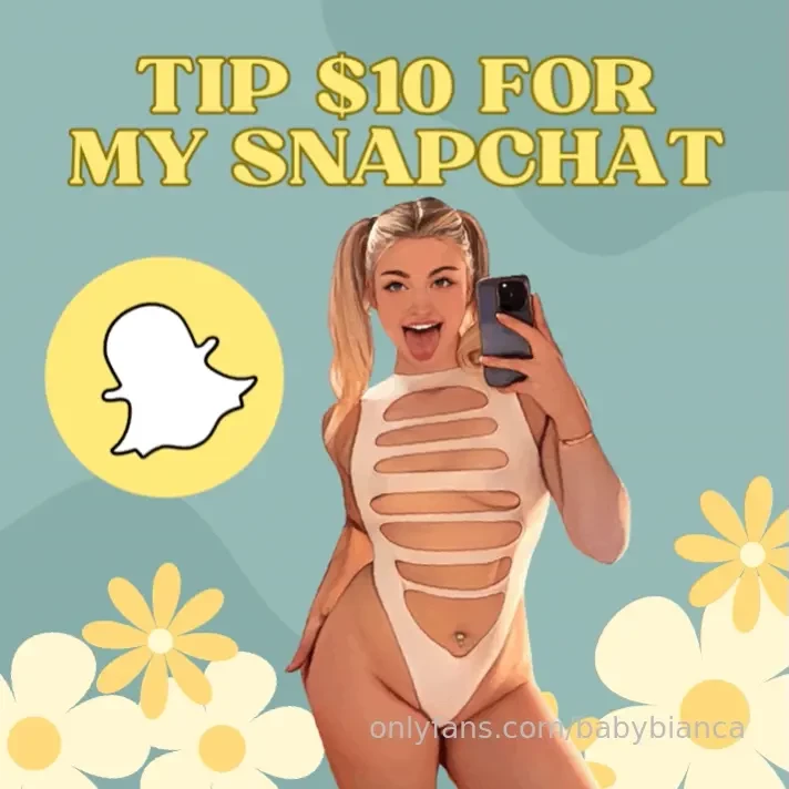 First fan to tip 10 gets my personal snapchat for life regular 100 