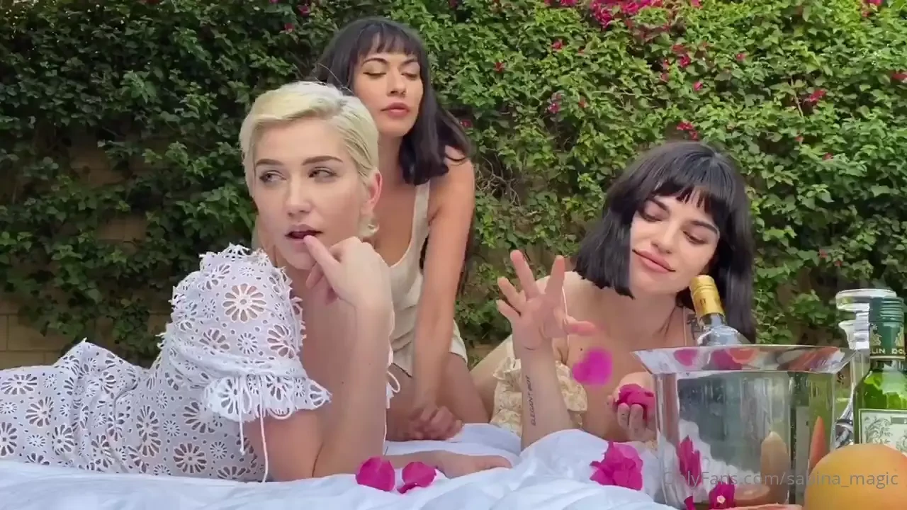 Here it is our picnic threesome scene don t be fooled by our angelic 