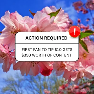 First fan to tip 10 gets 350 worth of free content part 2