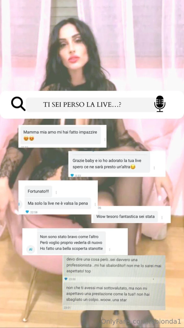 Per chi si fosse perso la live spettacolare di ieri sera 