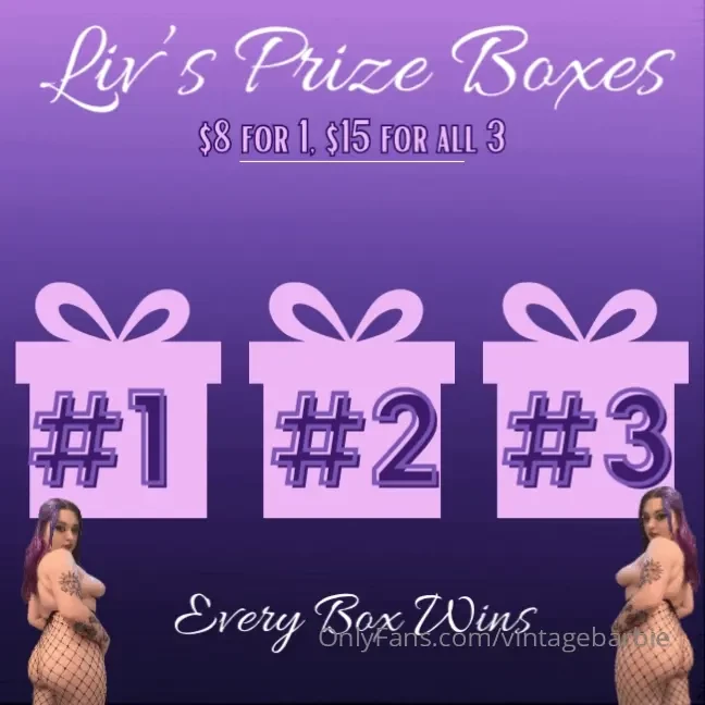 Horny let me help every box is worth 100-500 each 8 for 1 15 for all 3 