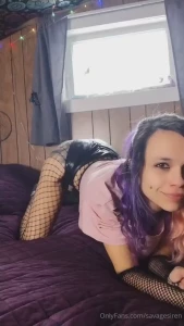 Twerking amp ass shaking in just fishnets