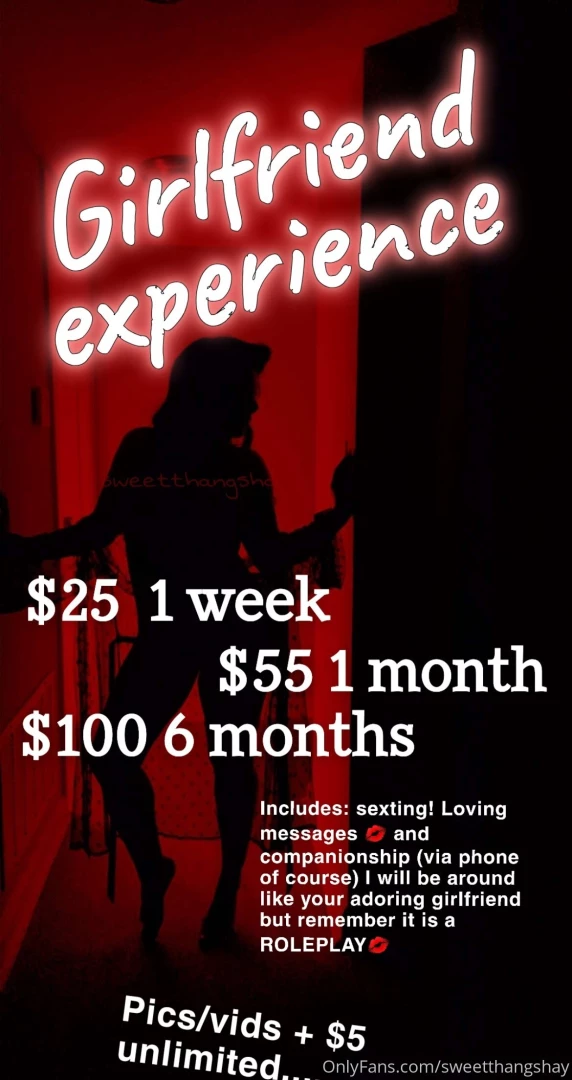 Video calls will be at a discounted price during your gfe 