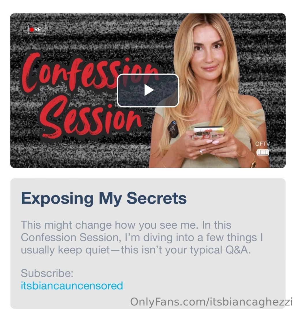 New oftv video just went live and this time it gets personal answering 