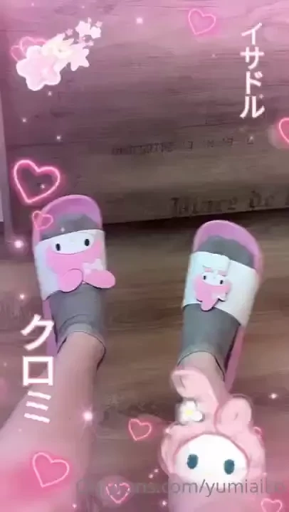 New slippers as well feeling cute 