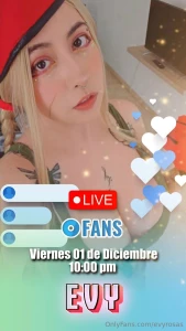 Live live live ma ana 01 de diciembre a las 10pm aqu nos vemos para