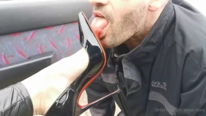 My ugly slave lick my shoes clean